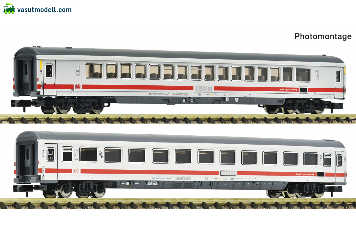 FLEISCHMANN 6260142 Személykocsi (2 db), 2. osztály, 55 Jahre InterCity, DB-AG, VI FLEISCHMANN 6260142 Személykocsi (2 db), 2. osztály, 55 Jahre InterCity, DB-AG, VI