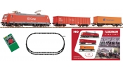 FLEISCHMANN 631305 Analóg kezdőkészlet: BR 145 villanymozdony + nyitott kocsi, + konténer kocsi, DB Cargo FLEISCHMANN 631305 Analóg kezdőkészlet: BR 145 villanymozdony + nyitott kocsi, + konténer kocsi, DB Cargo