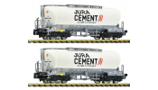 FLEISCHMANN 6660090 2-tlg. Set: Silowagen, Wascosa/Jura Cement