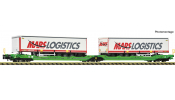 FLEISCHMANN 6660102 Doppeltaschenwagen T3000e  CFL+Mars Auflieger