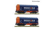 FLEISCHMANN 6660105 2-tlg. Set: Schiebeplanenwagen, Wascosa