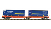 FLEISCHMANN 6660118 Doppeltaschen-Gelenkwagen T2000, Wascosa