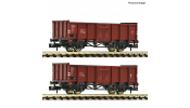 FLEISCHMANN 6660138 2er Set offene Güterwagen DR