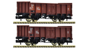 FLEISCHMANN 6660138 2er Set offene Güterwagen DR
