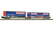 FLEISCHMANN 6660151 Doppeltaschenwagen T3000e Hupac+Transco