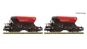 FLEISCHMANN 6660157 2er Set Talbot Schotterwagen ÖBB Infra