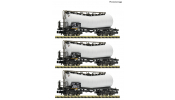 FLEISCHMANN 6660170 3er Set Knickkesselwagen Atir Rail
