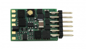 FLEISCHMANN 685305 6-tűs dekóder, közvetlen csatlakozás kábel nélkül, RailCom (700 mA motor + 500 mA funkciók) (Zimo MX617N)