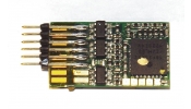 FLEISCHMANN 687303 6-tűs DCC dekóder, menetközben lekérdezhető, RailCom (1000 mA motor + 800 mA funkciók)