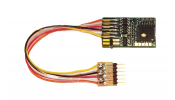 FLEISCHMANN 687403 6-tűs DCC-dekóder, 80 mm kábel, RailCom (1000 mA motor + 800 mA funkciók)
