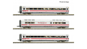 FLEISCHMANN 7760014 3er Set Ergänzungswagen ICE 1 DB-AG