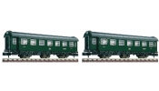 FLEISCHMANN 809907 Személykocsi készlet (2 részes), Umbauwagen, 2×2. osztály, DB, III FLEISCHMANN 809907 Személykocsi készlet (2 részes), Umbauwagen, 2×2. osztály, DB, III