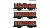 FLEISCHMANN 820530 3-tlg. Kohlewagenset Bauart Omm52, DB