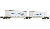 FLEISCHMANN 825329 Konténerszállító iker-teherkocsi, Sggmrs, ekol.com, AAE, VI FLEISCHMANN 825329 Konténerszállító iker-teherkocsi, Sggmrs, ekol.com, AAE, VI