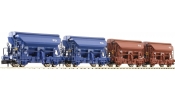 FLEISCHMANN 851001 Önürítős fedeles teherkocsi készlet (4-részes), NS FLEISCHMANN 851001 Önürítős fedeles teherkocsi készlet (4-részes), NS