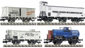 FLEISCHMANN 881012 Teherkocsi-készlet (4 részes), K.P.E.V.