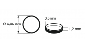 FLEISCHMANN 948005 Tapadógyűrű, 6.95×1.2 mm (10 db 547002)