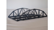 HACK 10361 VB18-2-b Fém rácsos híd, 18 cm (rund), 2 vágányos (kék)
