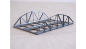 HACK 10381 VB18-2-64-b Fém rácsos híd, 18 cm (rund), 2 vágányos, Abst. 64 mm (kék)