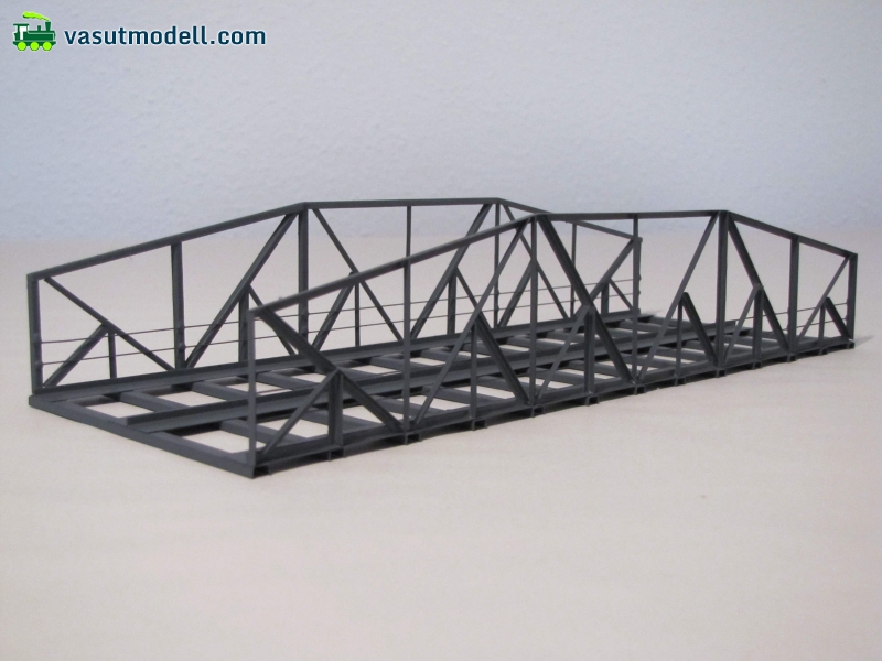 H0 modellek - kiegészítők - H0 alagút, út, híd, kerítés - HACK fémhidak -  kék - vasutmodell.com