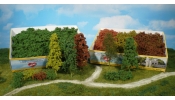 HEKI 1634 15 db természetes lombos fa és bokor, őszi színek