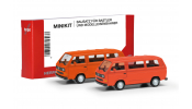 HERPA 013093-006 MiKi VW T3 Bus  rot/orange