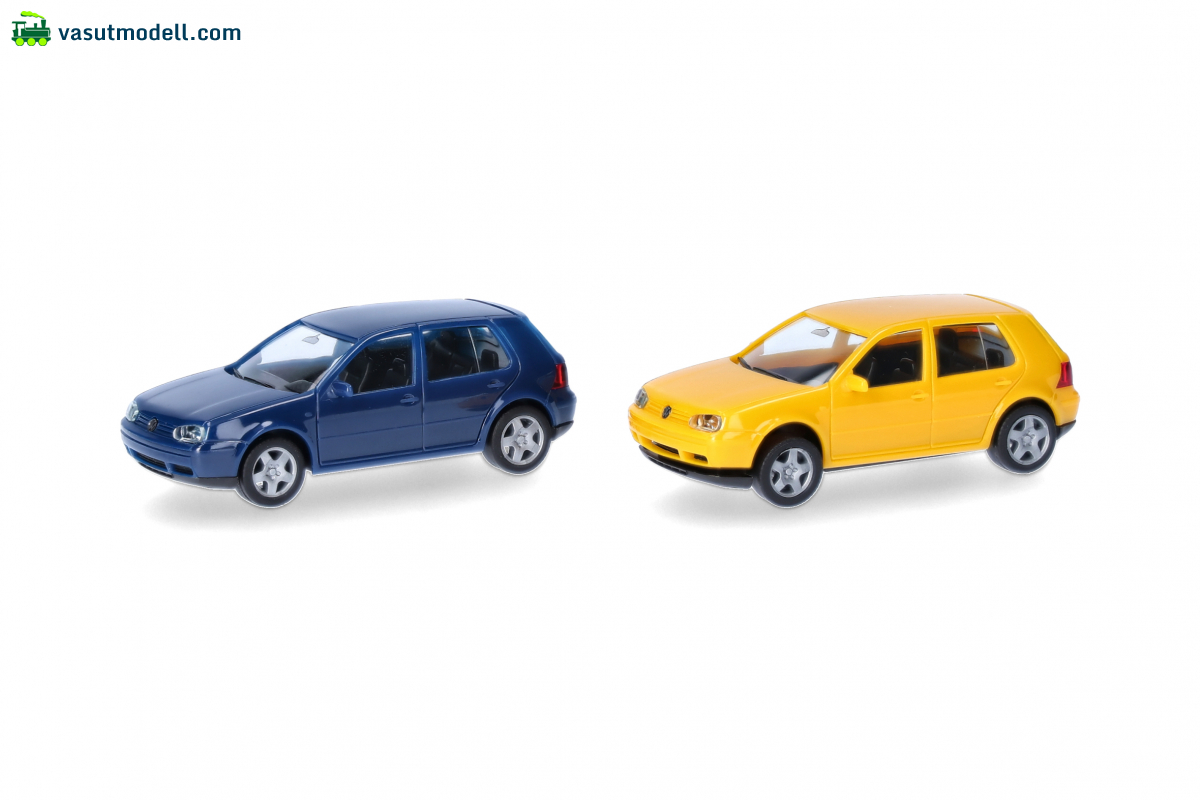 HERPA 013956-002 MiKi VW Golf IV 4-tü.blau gelb HERPA 013956-002 MiKi VW Golf IV 4-tü.blau gelb