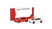 HERPA 013970-002 MiKi Seat Leon, naranja/candyweiß (2 Stück)