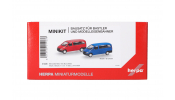 HERPA 014236 MiKi MB Vito Bus 2003 rot/blau