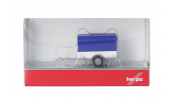 HERPA 051576-006 PKW-Anhänger, blau-weiß HERPA 051576-006 PKW-Anhänger, blau-weiß