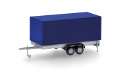 HERPA 052627-004 PKW-Planenanhänger 2a, blau