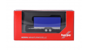 HERPA 052627-004 PKW-Planenanhänger 2a, blau