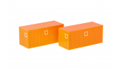 HERPA 053600-004 2 Baucontainer, kommunalorange