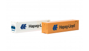 HERPA 076449-006 Container-Set 2x40 ft.Hapag/L