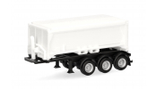 HERPA 077101 Abraumcontainerauflieger 3achs, weiß HERPA 077101 Abraumcontainerauflieger 3achs, weiß