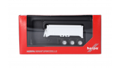 HERPA 077101 Abraumcontainerauflieger 3achs, weiß