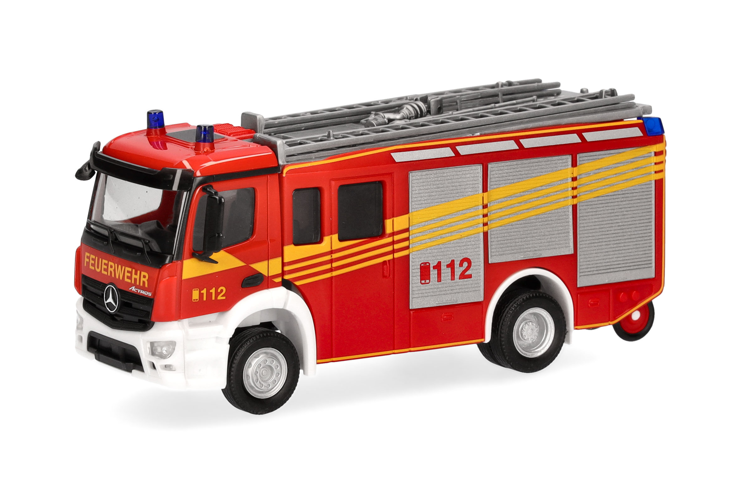 Herpa Modellauto Mercedes-Benz Actros S Feuerwehr Bremerhaven, Maßstab H0 – Sammlerstück Neuheit 2014