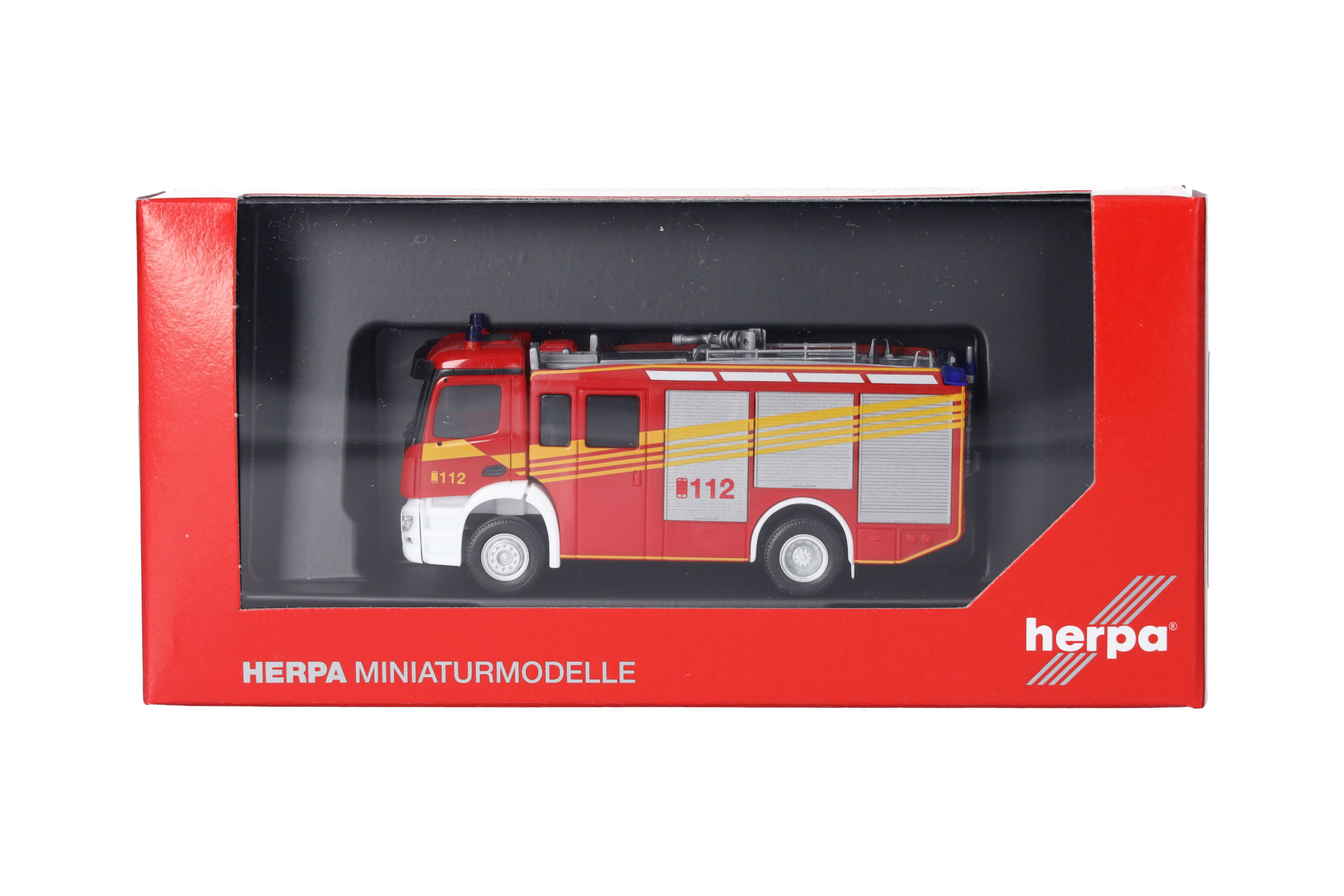 Herpa Feuerwehr-Modell BF Bremerhaven – Mercedes Actros S HLF 2000, H0 Maßstab
