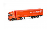 HERPA 320177  Mercedes-Benz eActros 600 ProCabin Bigspace Planen-Sattelzug   Gebrüder Weiss   (Österreich) 