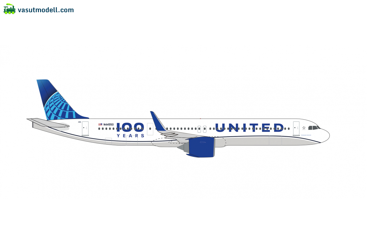 HERPA 539388 A321neo United Airl. 100 Y HERPA 539388 A321neo United Airl. 100 Y