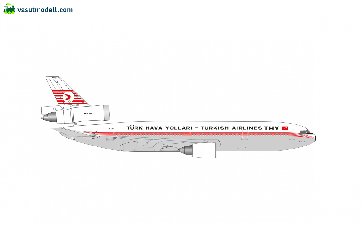 HERPA 539722 DC-10-10 Turkish Airlines HERPA 539722 DC-10-10 Turkish Airlines