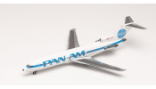 HERPA 571845 Pan Am Boeing 727-200 - Billboard with cheatline test livery