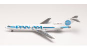 HERPA 571845 Pan Am Boeing 727-200 - Billboard with cheatline test livery