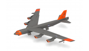 HERPA 573726  U.S. Air Force Boeing B-52H Stratofortress - 49th Test and Evaluation Sqn -   Test orange   livery 