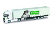 HERPA 66518 Mercedes-Benz Actros Gardinenplanen-Sattelzug Brauerei Falken (CH) HERPA 66518 Mercedes-Benz Actros Gardinenplanen-Sattelzug Brauerei Falken (CH)