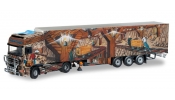 HERPA 70645 DAF XF 95 SSC Kühlkoffer-Sattelzug Herpa präsentiert Weltgeschichte Nr.2 HERPA 70645 DAF XF 95 SSC Kühlkoffer-Sattelzug Herpa präsentiert Weltgeschichte Nr.2