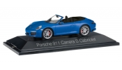 HERPA 70997 Porsche 911 Carrera S Cabriolet 991 II, saphirblau metallic HERPA 70997 Porsche 911 Carrera S Cabriolet 991 II, saphirblau metallic