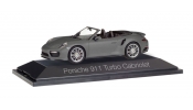 HERPA 71239 Porsche 911 Turbo Cab. met.gra HERPA 71239 Porsche 911 Turbo Cab. met.gra