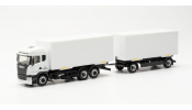 HERPA 746830 Scania R `13 HL Wechselkoffer-Hängerzug Bundeswehr Fahrschule