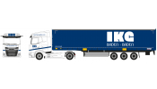HERPA 959001 DAF XG Gardinenplanen-Sattelzug IKG Spedition